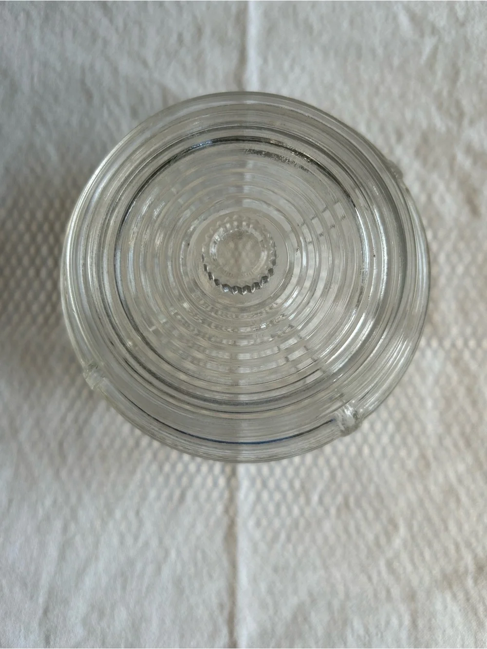 Vintage Art Deco Glass Powder Jar